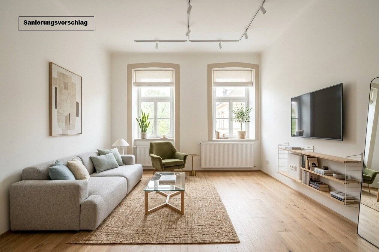Wohnung im Erdgeschoss mit großem Umbaupotenzial