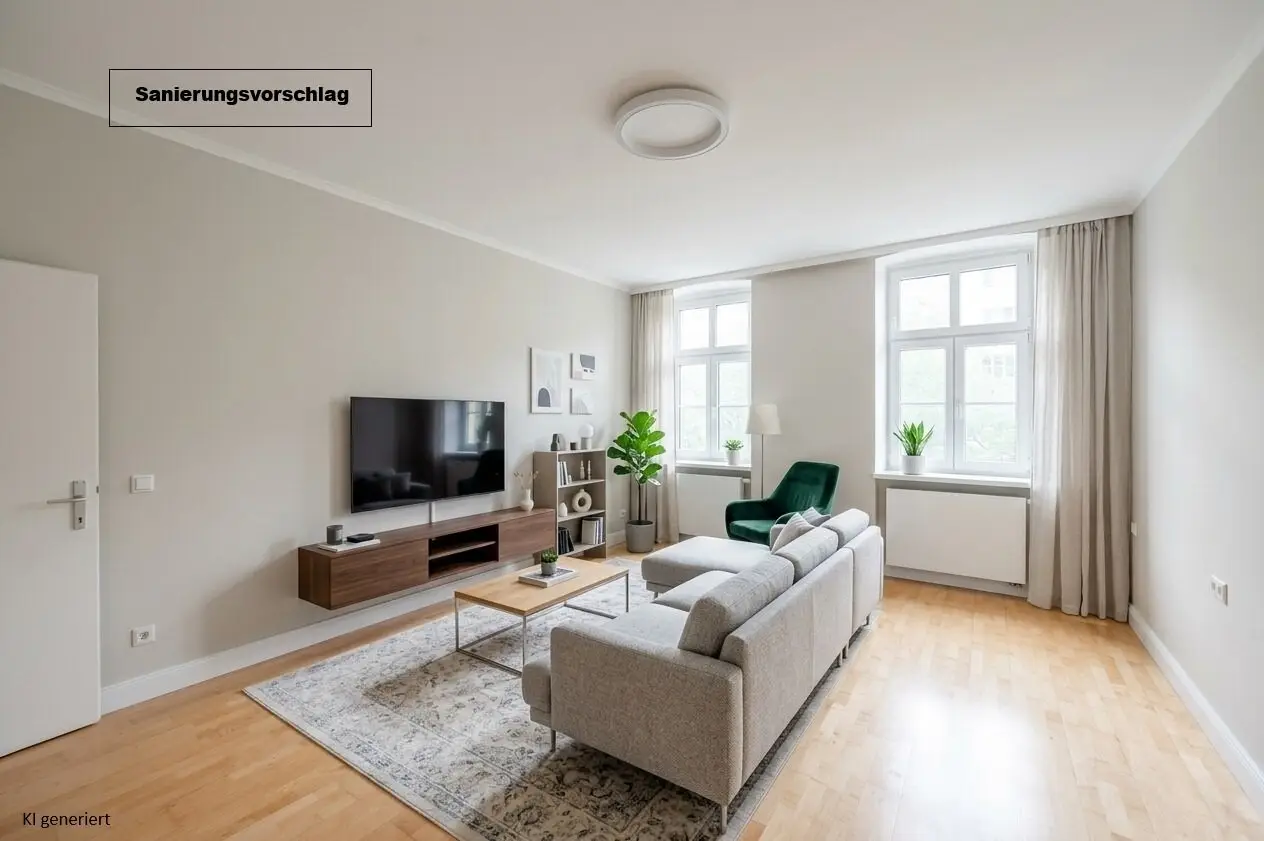 Altbau Wohnung mit großem Umbaupotenzial