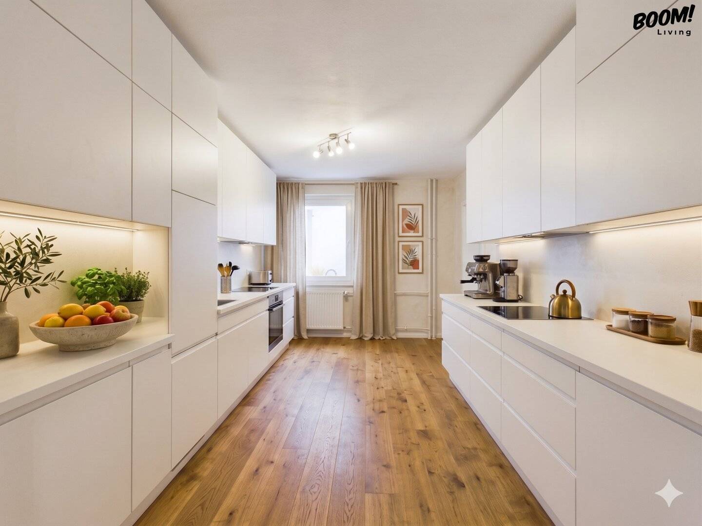 Apartment with two loggias and open living area in Josefstadt