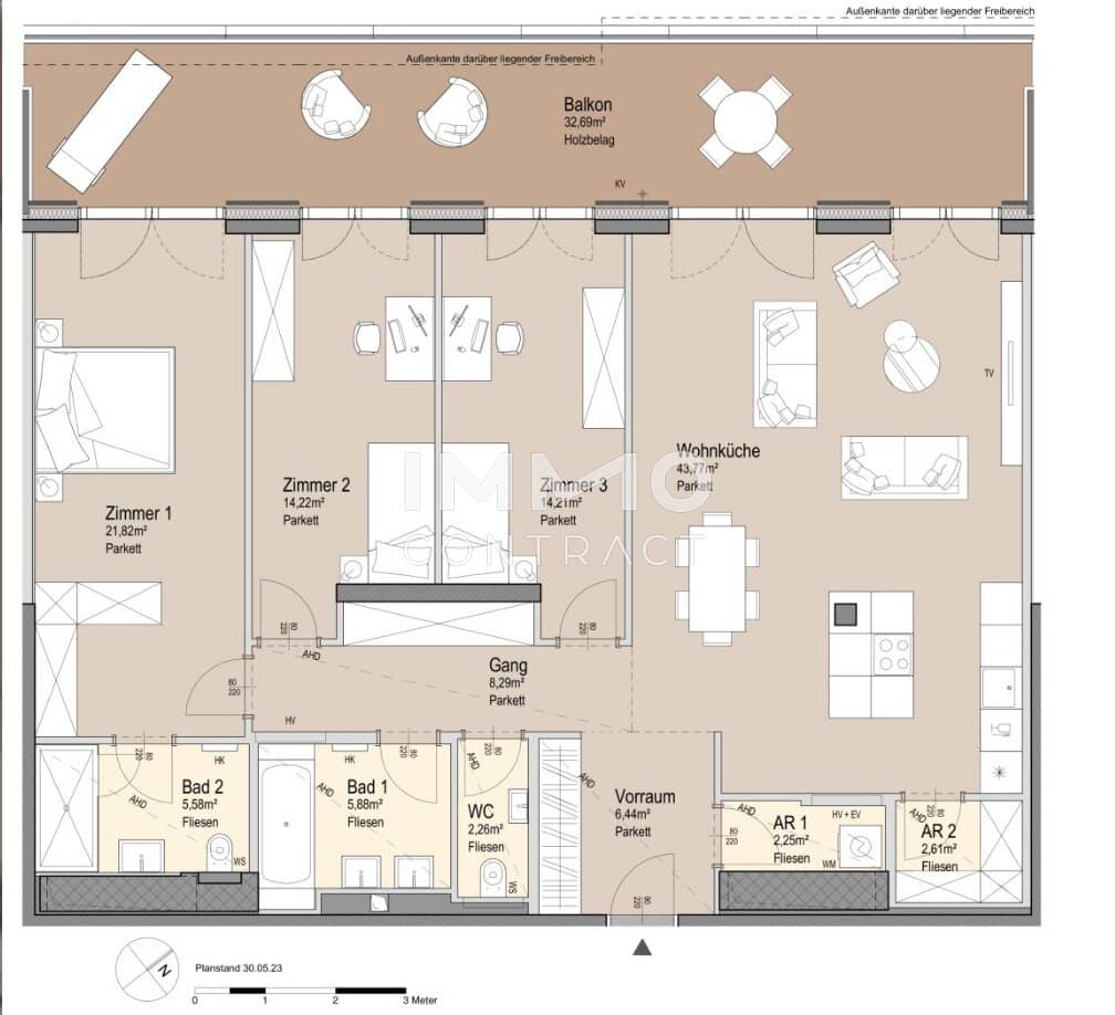 Wohnung im Prater mit U2 Anbindung und Balkon