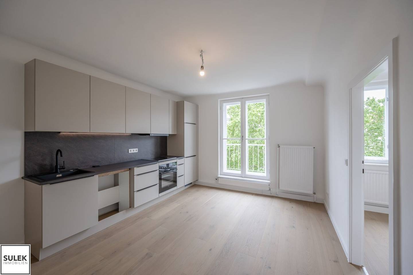 Bright apartment with open kitchen and lift near Haydnpark