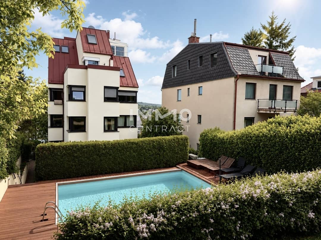 Etagenwohnung near Türkenschanzpark with pool