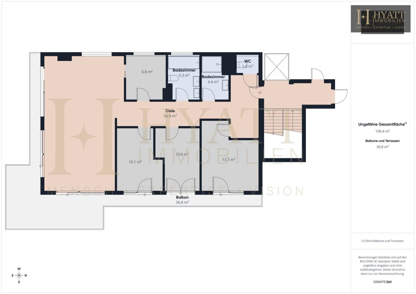 Wohnung Neustift am Walde Balkon Terrasse
