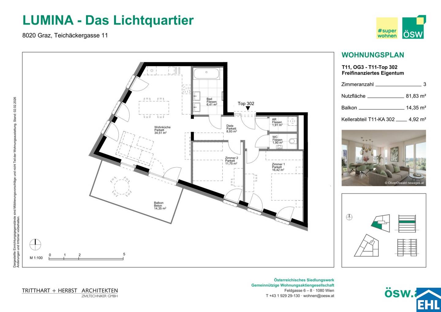 Neubau Erstbezug Wohnung mit viel Licht Balkon