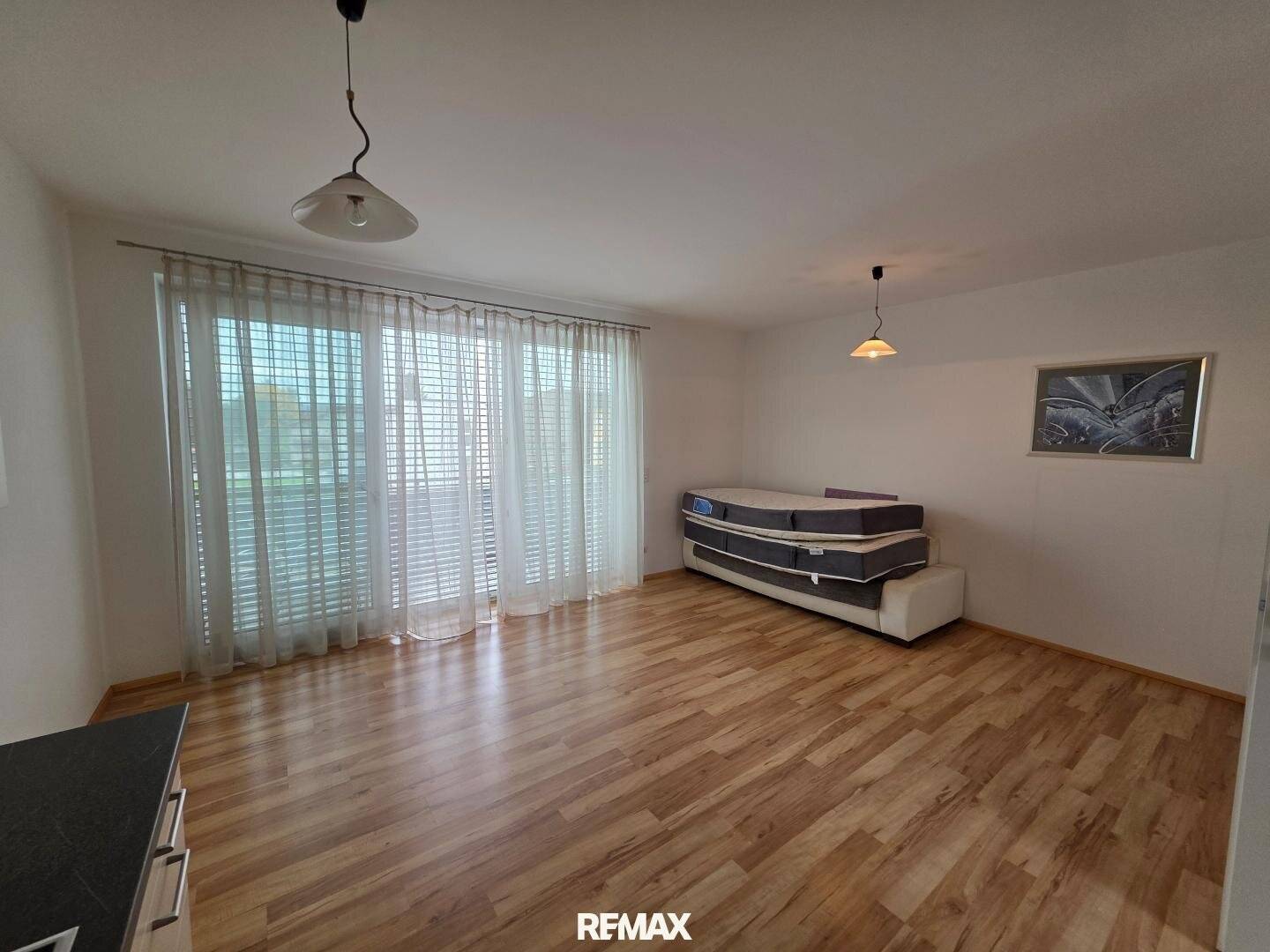 Apartment with loggia and open living area