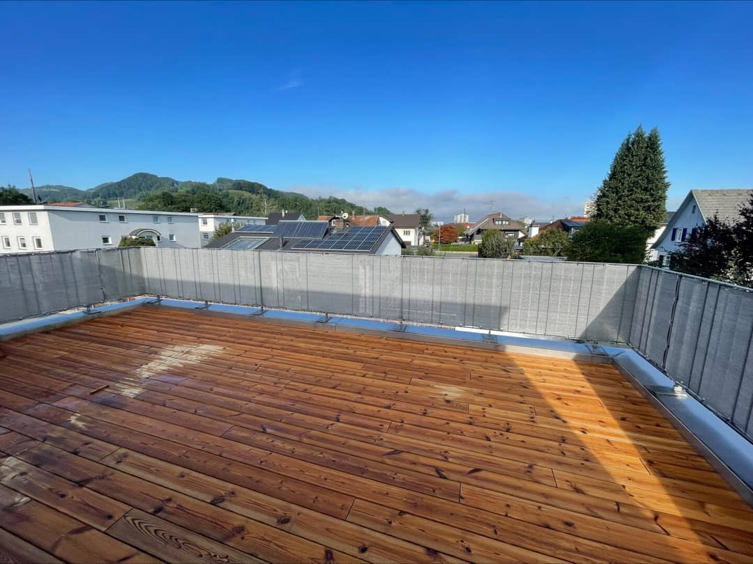 Top floor apartment with generous roof terrace by the Rhine