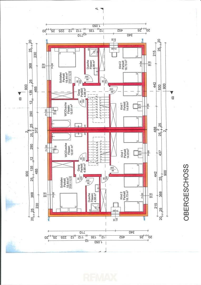 Plan Obergeschoss