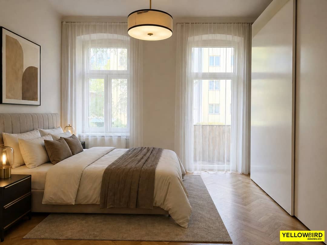 Wohnung lichtdurchflutet Balkon ruhige Innenhoflage