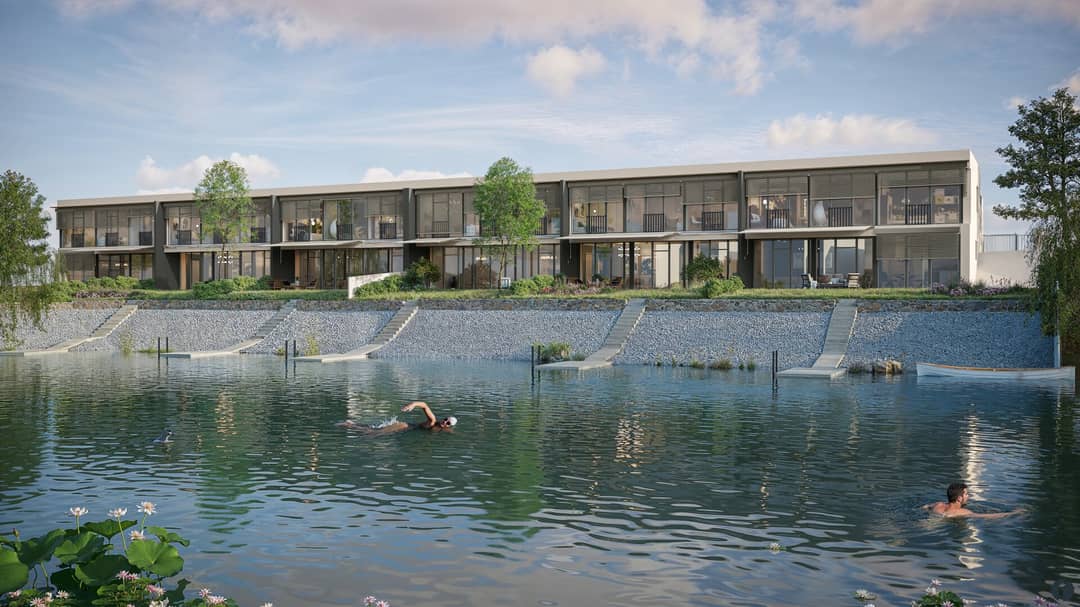 Exklusives Reihenhaus am privaten Badesee