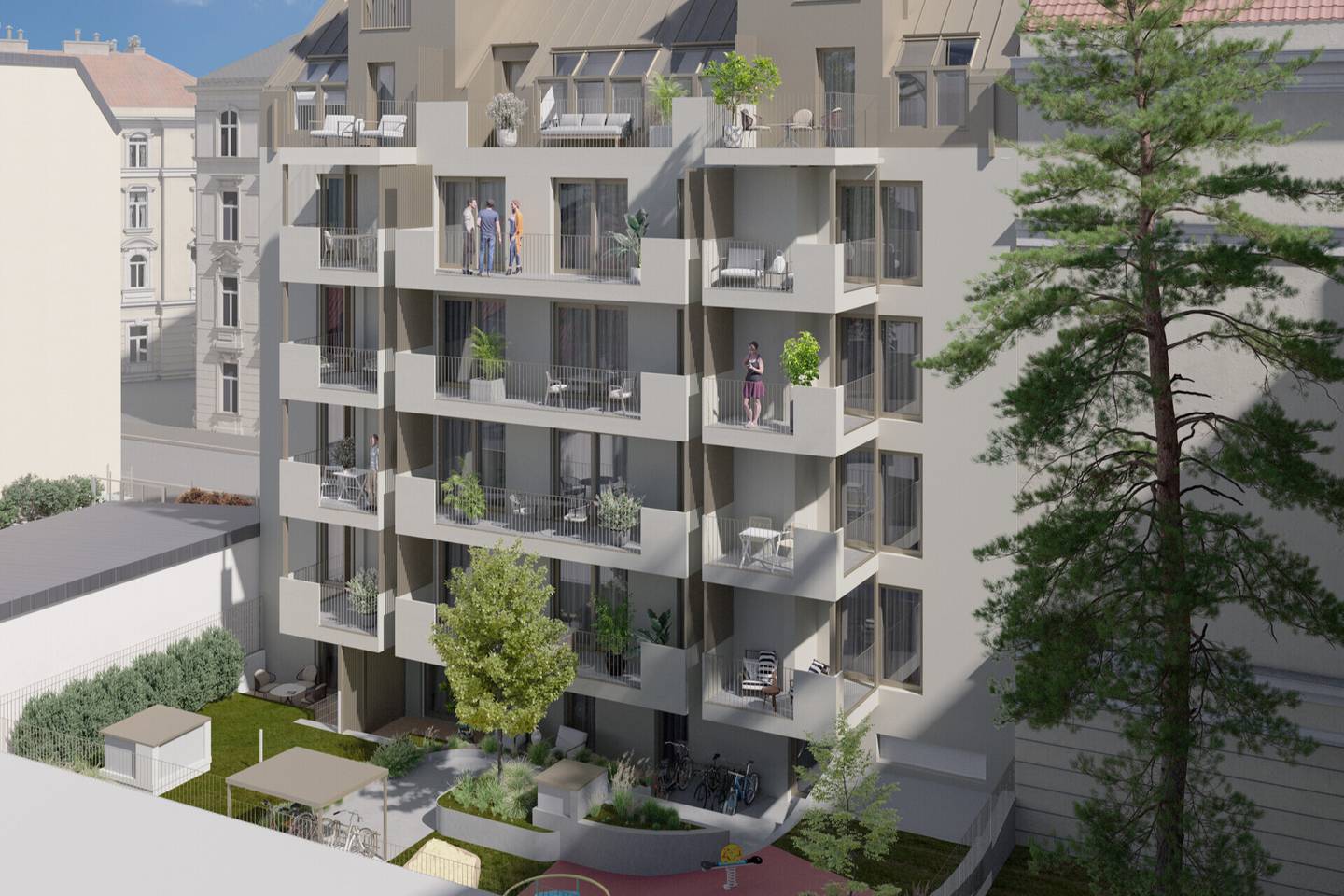 Dachgeschosswohnung Erstbezug mit zwei Terrassen