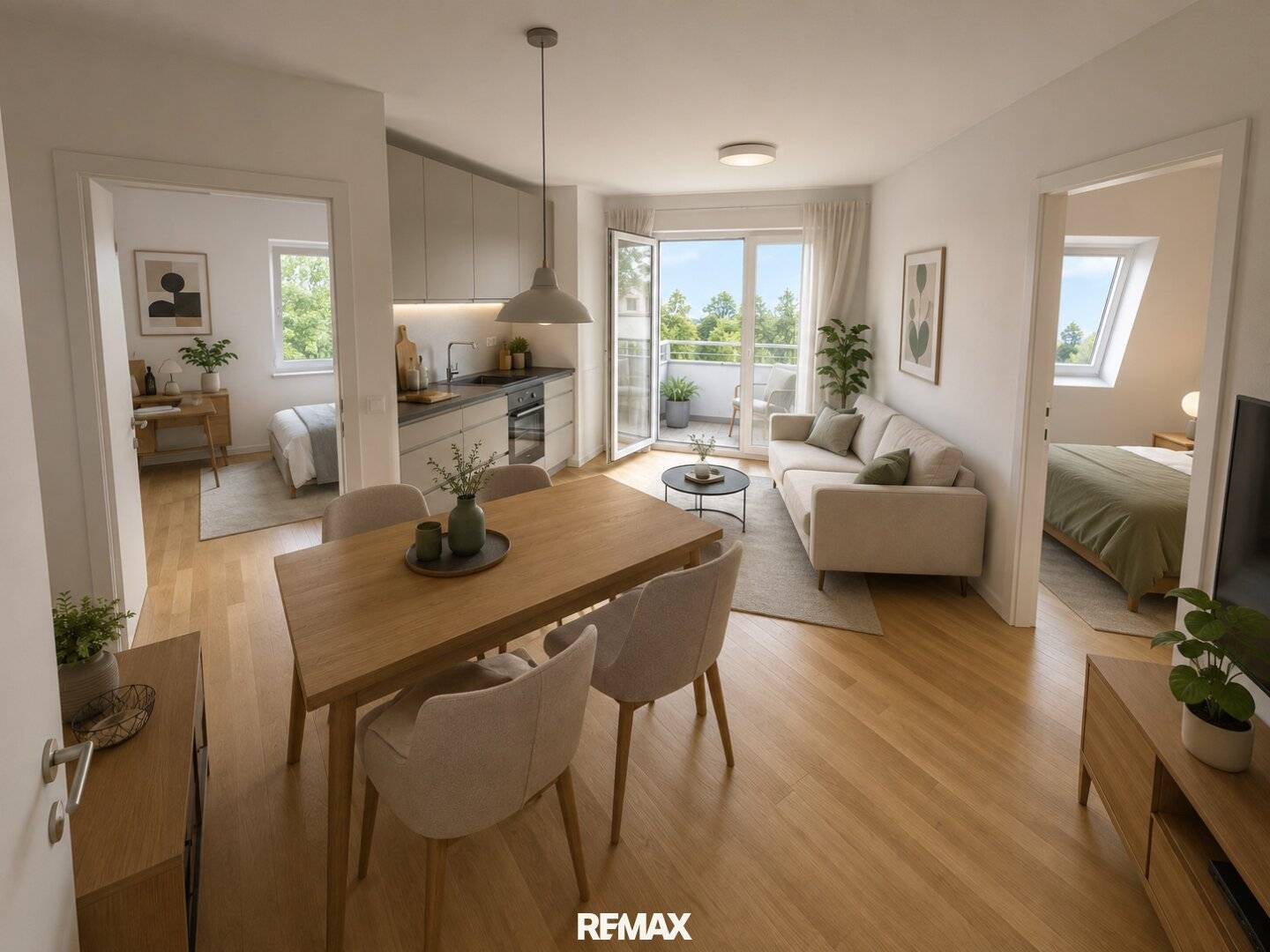 Apartment new build first occupancy balcony near the Old Danube