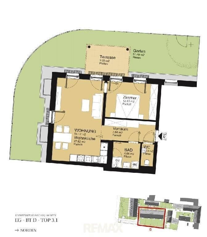 First occupancy apartment with balcony no commission