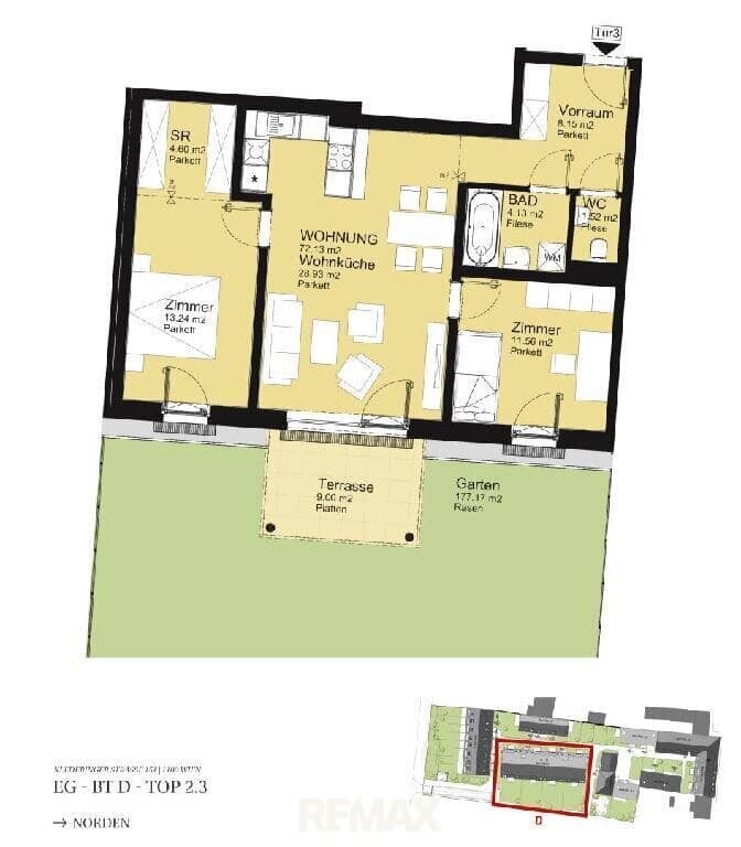 Neubauwohnung Erstbezug mit Terrasse