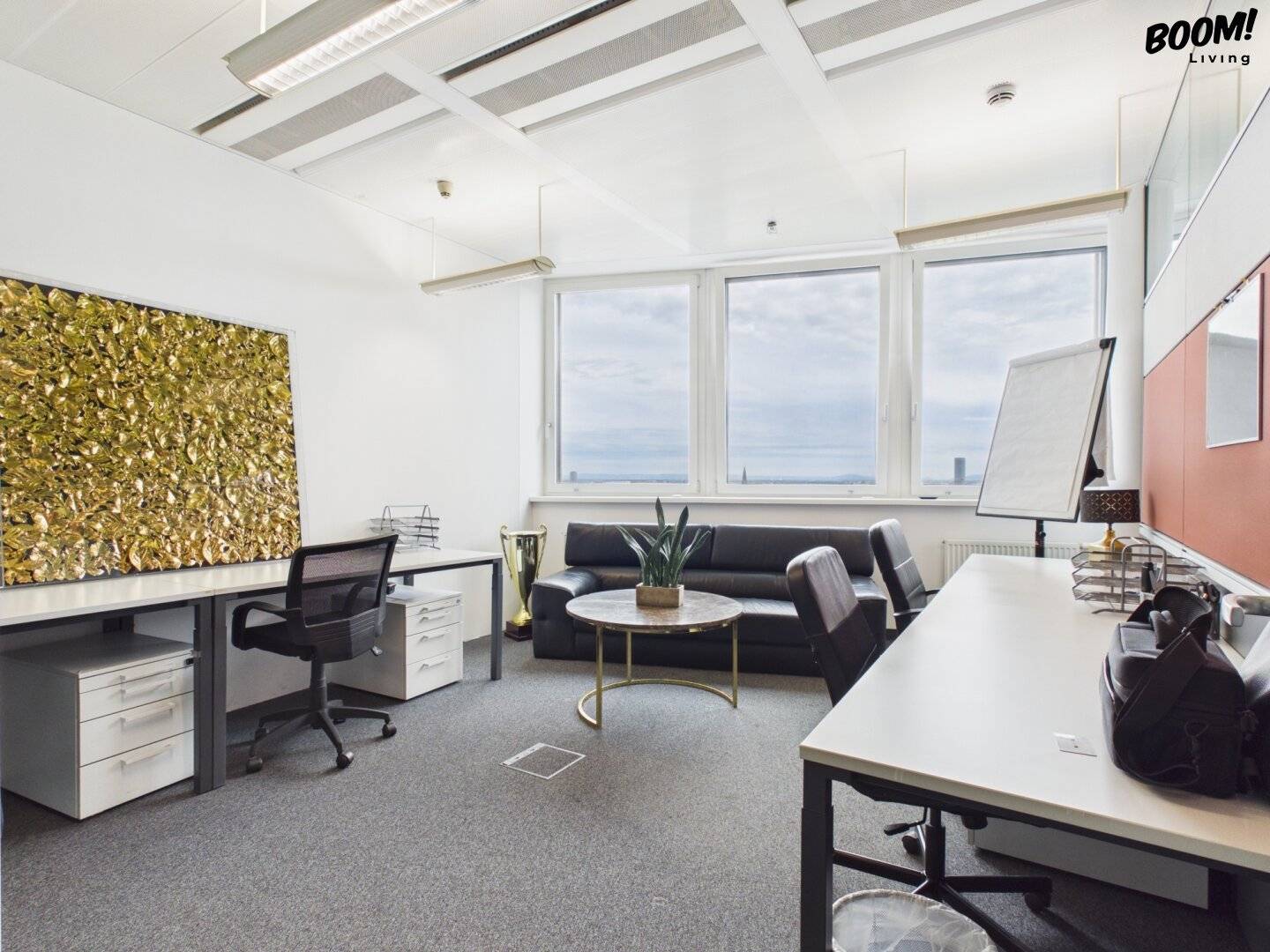 Modernes Büro 20. Etage Wien 1210, Garage, Einbauküche, Internet, Reinigung !