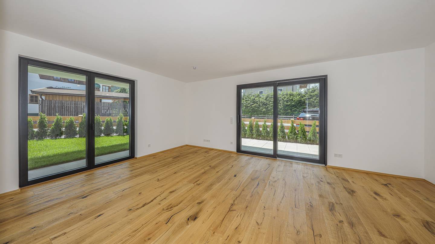Neubauwohnung Erdgeschoss Garten Panoramablick