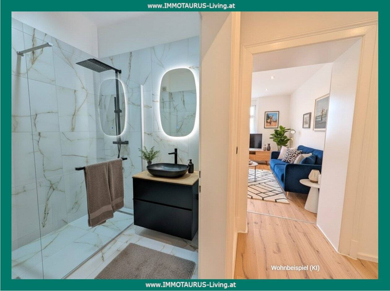 Kernsaniert 4 Zimmer Wohnung mit Westbalkon und Ostwintergarten