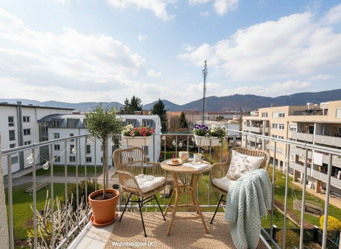 Kernsaniert 4 Zimmer Wohnung mit Westbalkon und Ostwintergarten