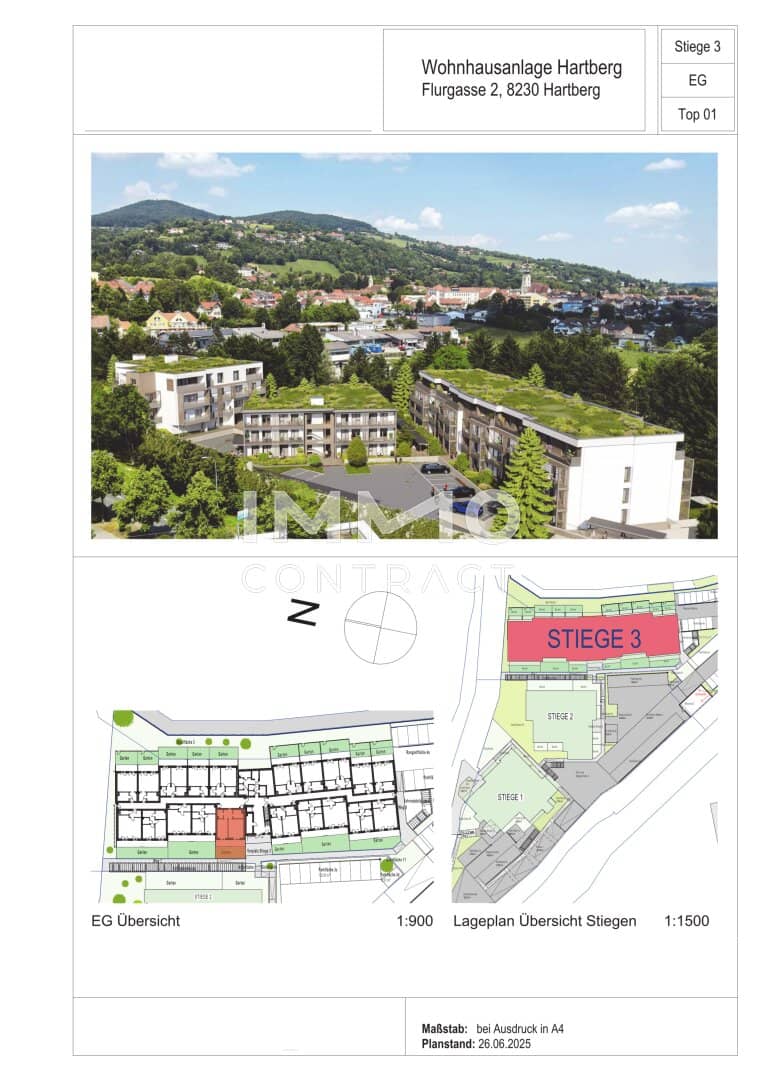 Erstbezug | Zwei Zimmer Gartenwohnung in zentrumsnaher Lage | Miete