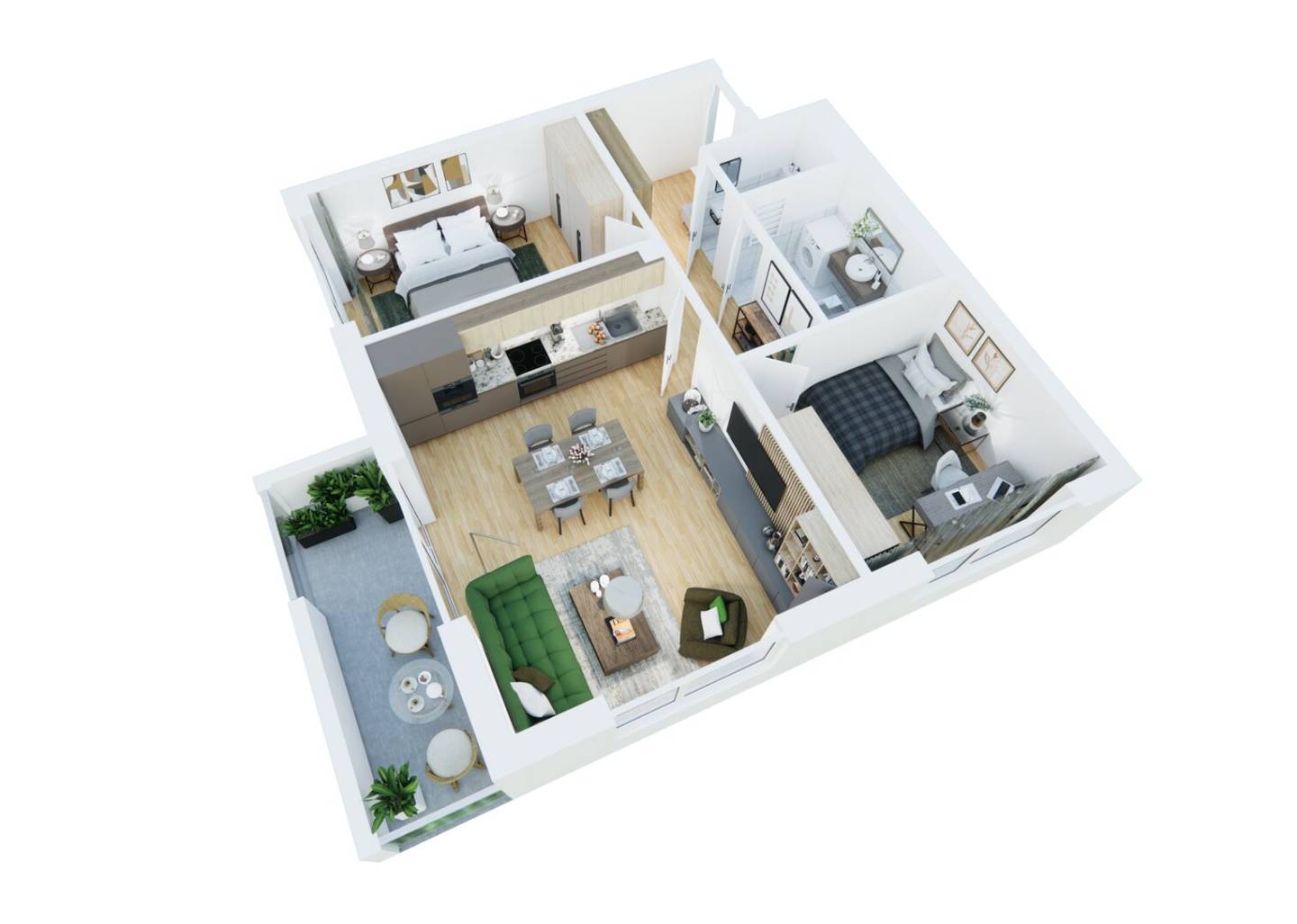 Wohnung in Stadlau mit Balkon und Einbauküche