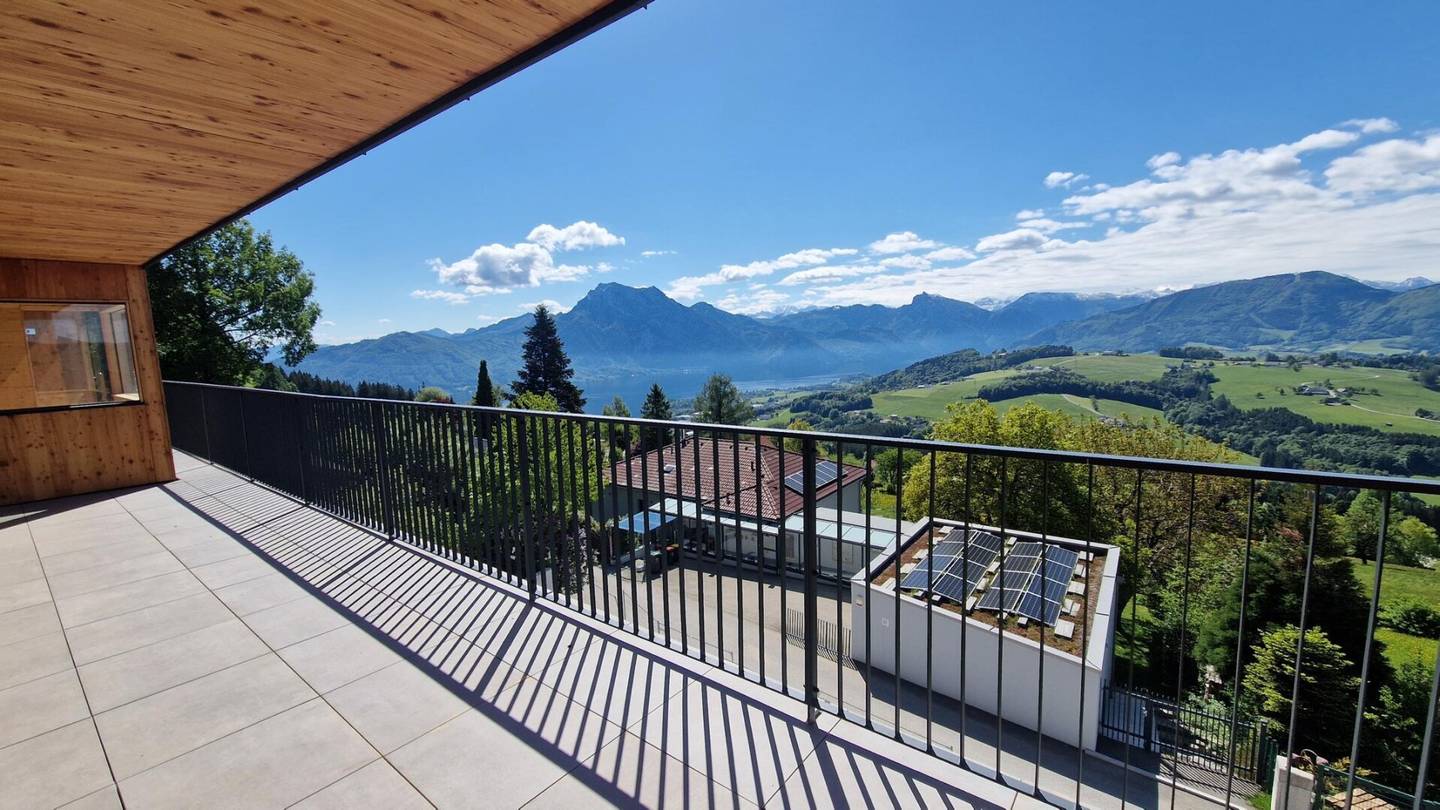 Dachgeschosswohnung See Panorama Terrasse Sauna