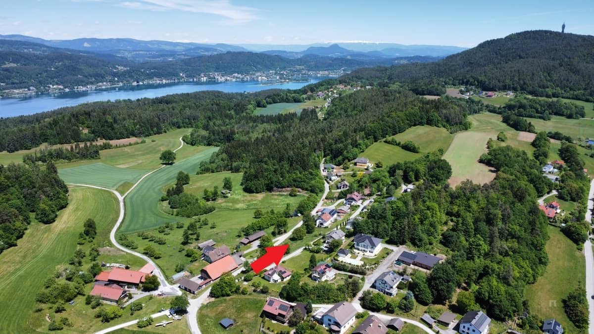 Naturnahe Bauparzelle in Schiefling am Wörthersee
