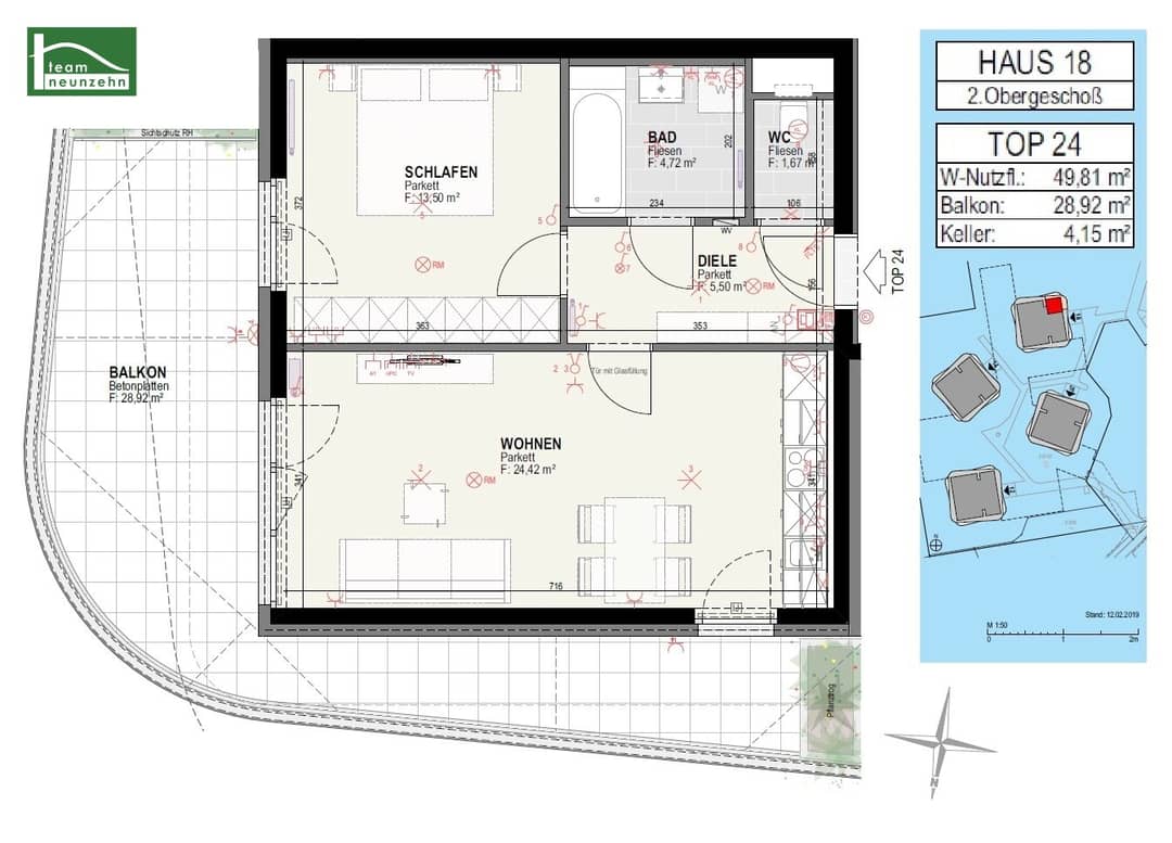 2-Zimmer-Wohnung mit Balkon in Graz