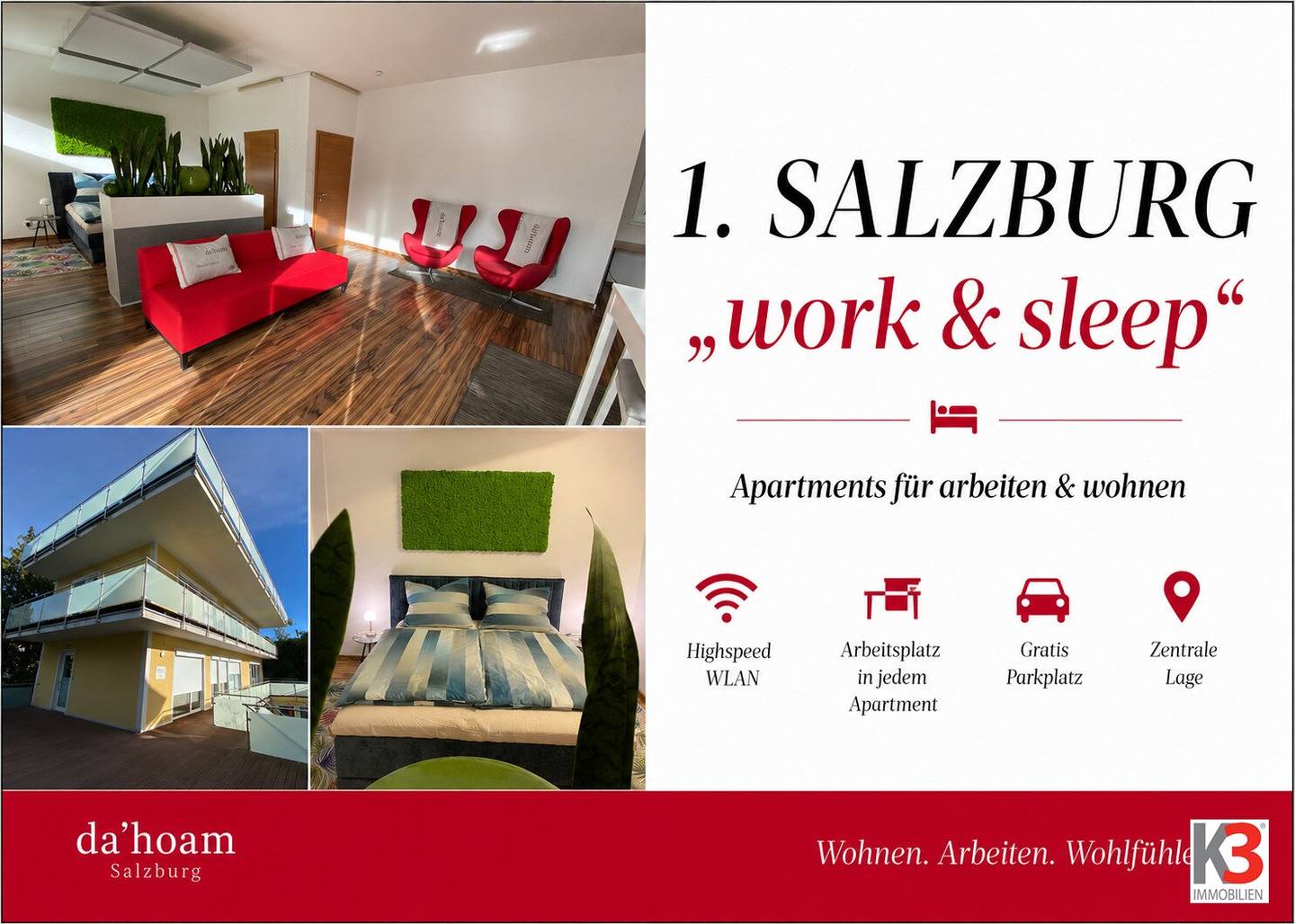 Wohnung Salzburg Maxglan ruhige Lage möbliert