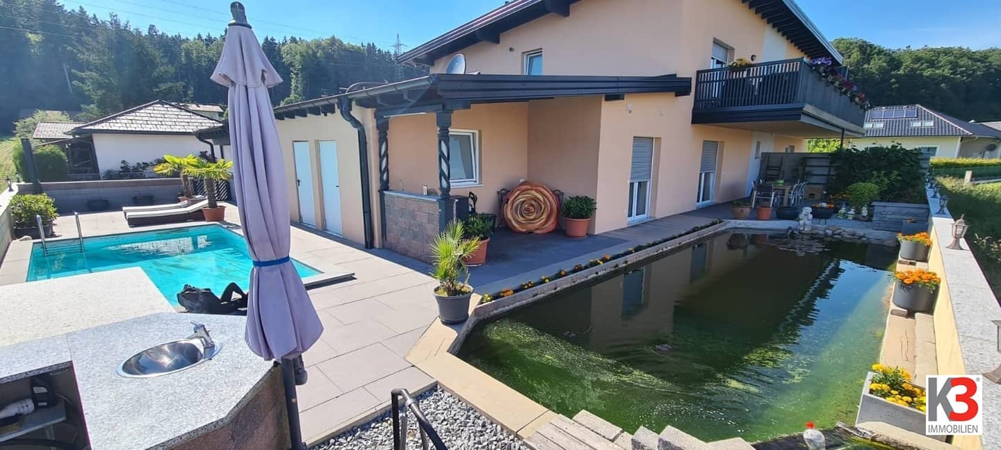 Wohnung mit Pool und Teich Einliegerwohnung