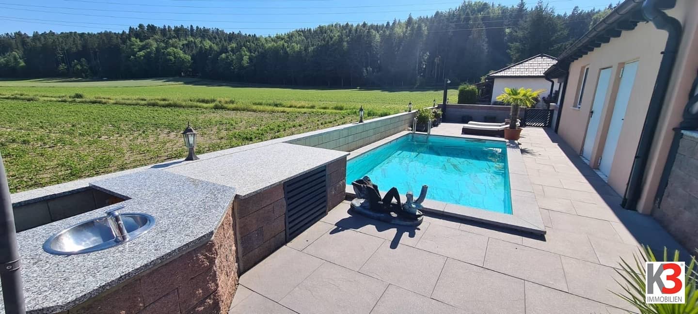 Wohnung mit Pool und Teich Einliegerwohnung