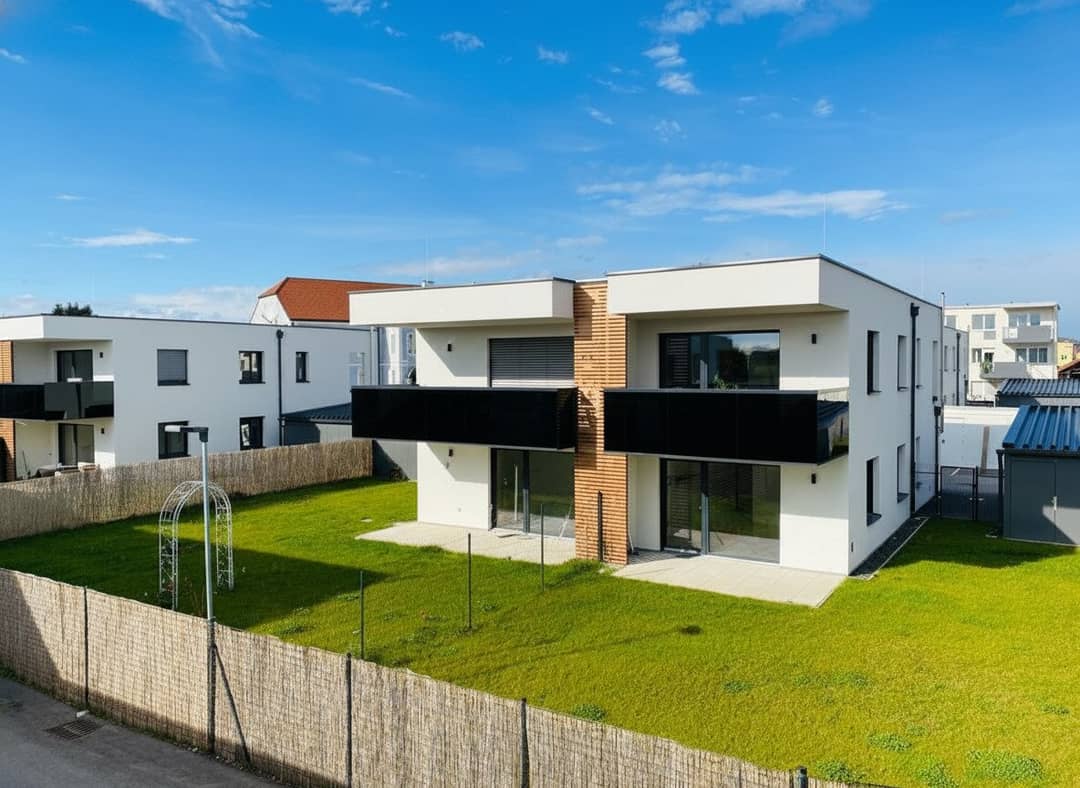 Apartment with large private garden and PV system
