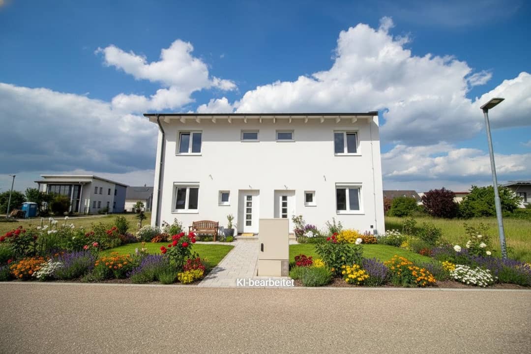 Moderne Doppelhaushälfte in Seyring mit Garten und Terrasse