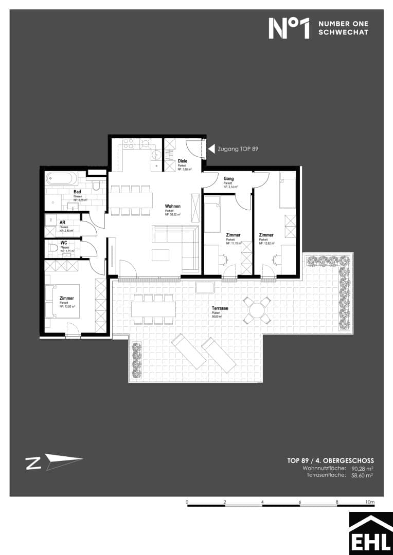 Wohnung mit Terrasse Erstbezug Anlegerobjekt