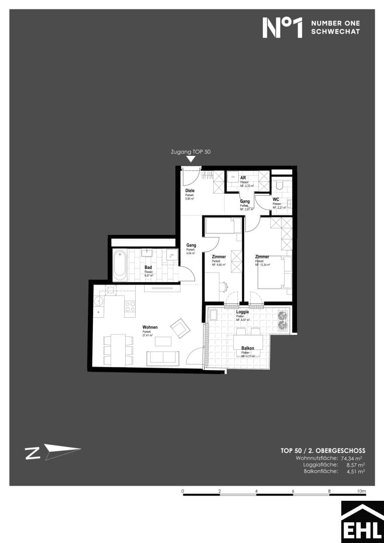 Newly built apartment at main square near airport