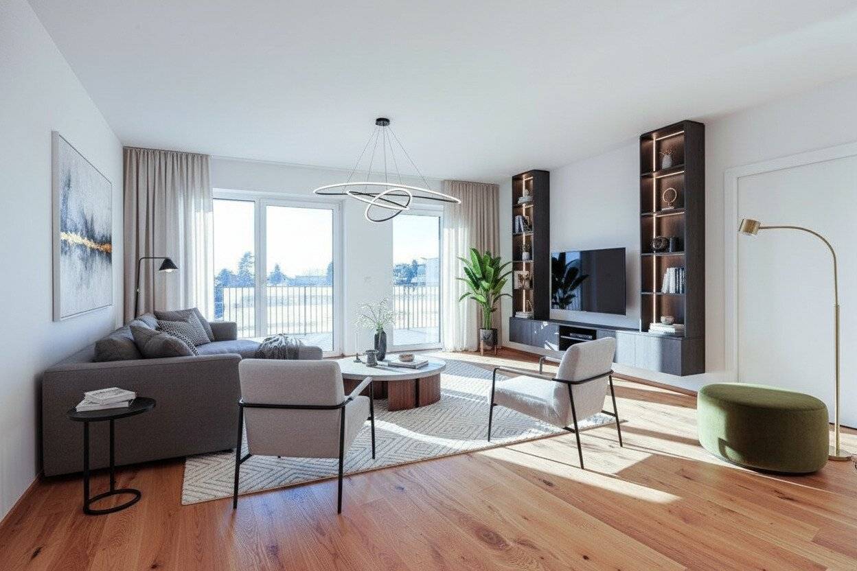 Neubauwohnung mit Südwestbalkon in ruhiger Lage