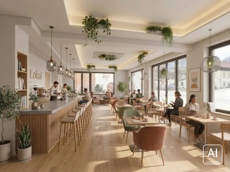 KI Visualisierung Cafe
