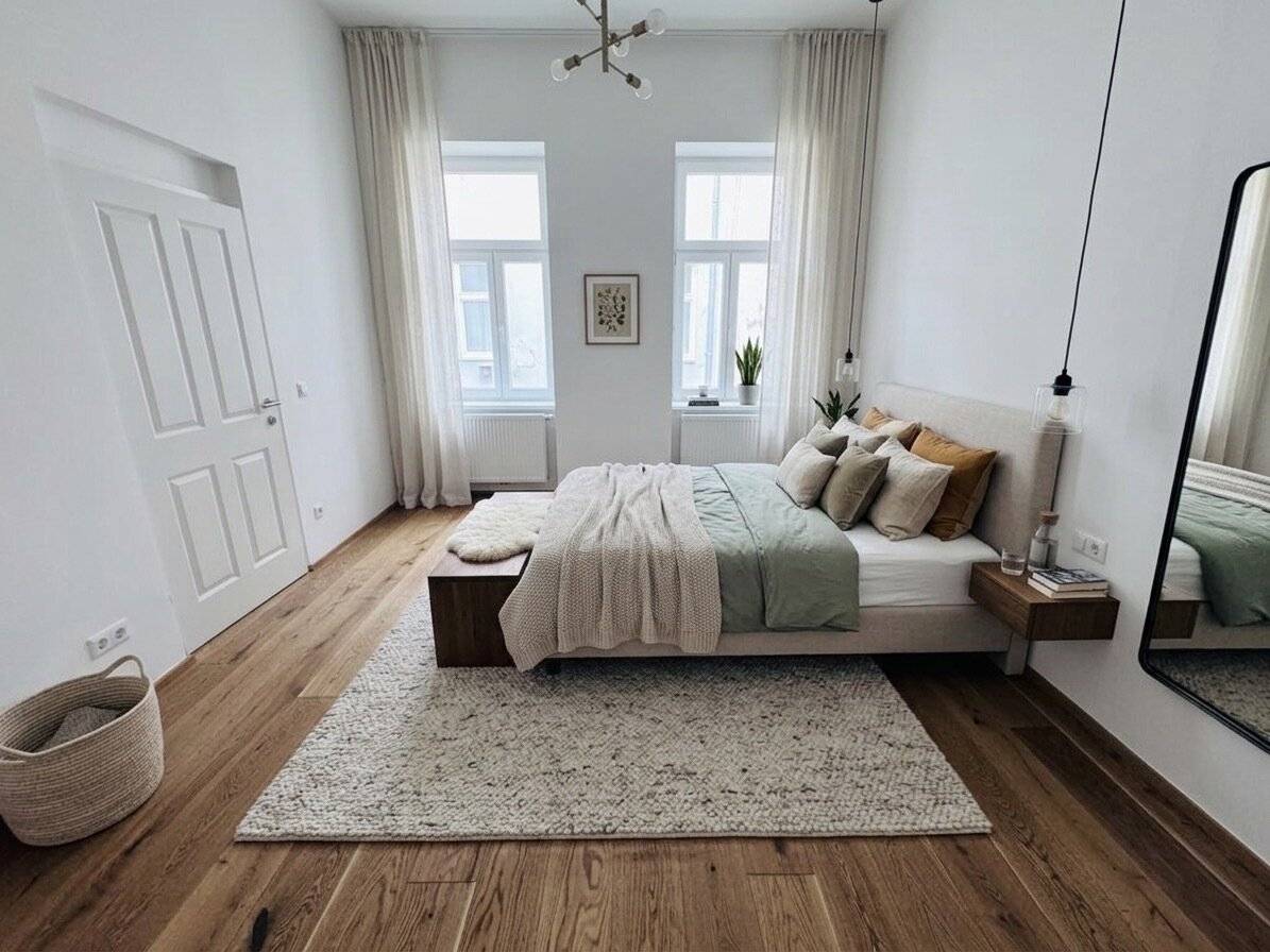 Apartment with built in kitchen and elevator