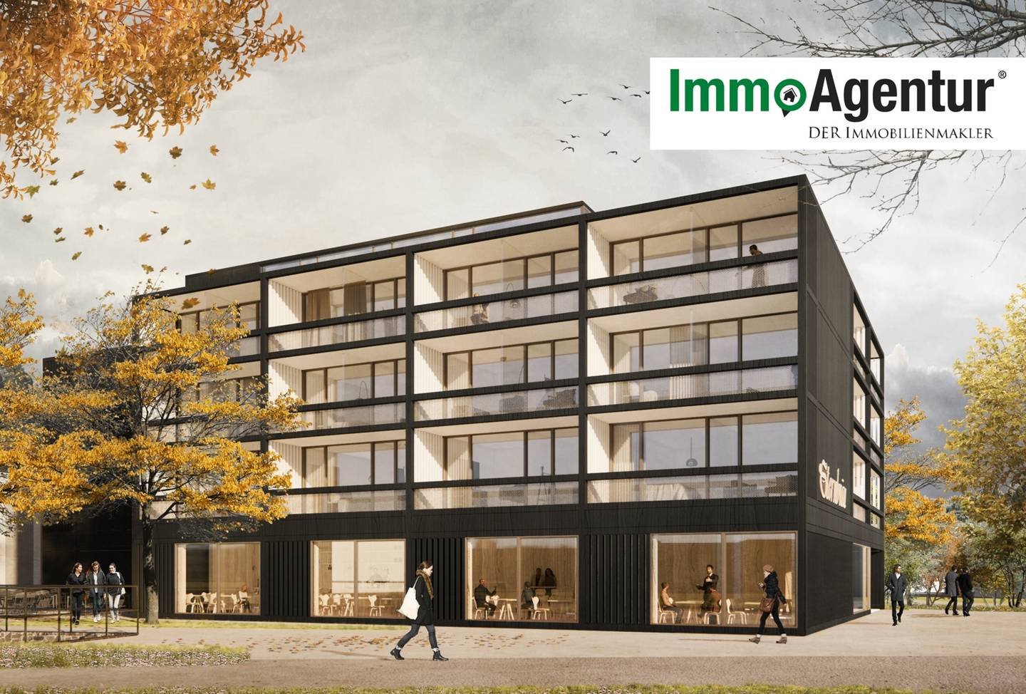 Modern apartment with balcony and terrace