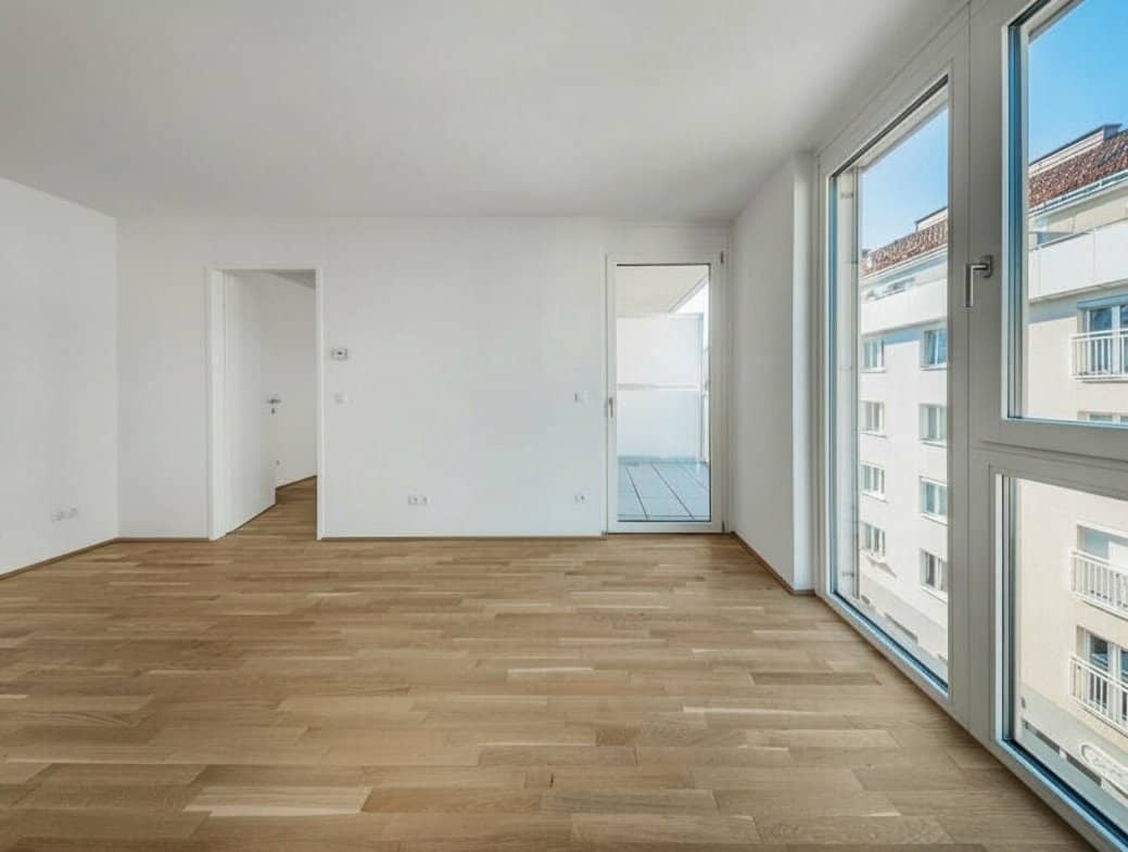 New build first occupancy 2-room apartment with balcony on 4th floor Top 1/32