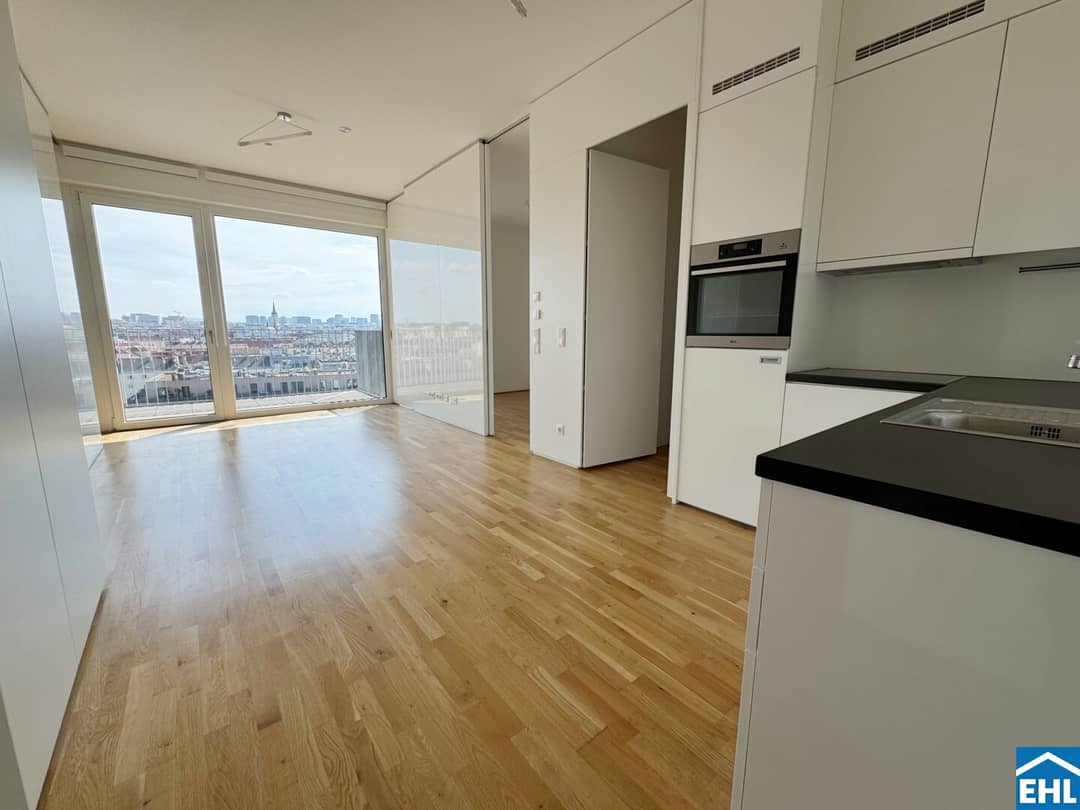 3 room apartment on the Danube Canal with balcony