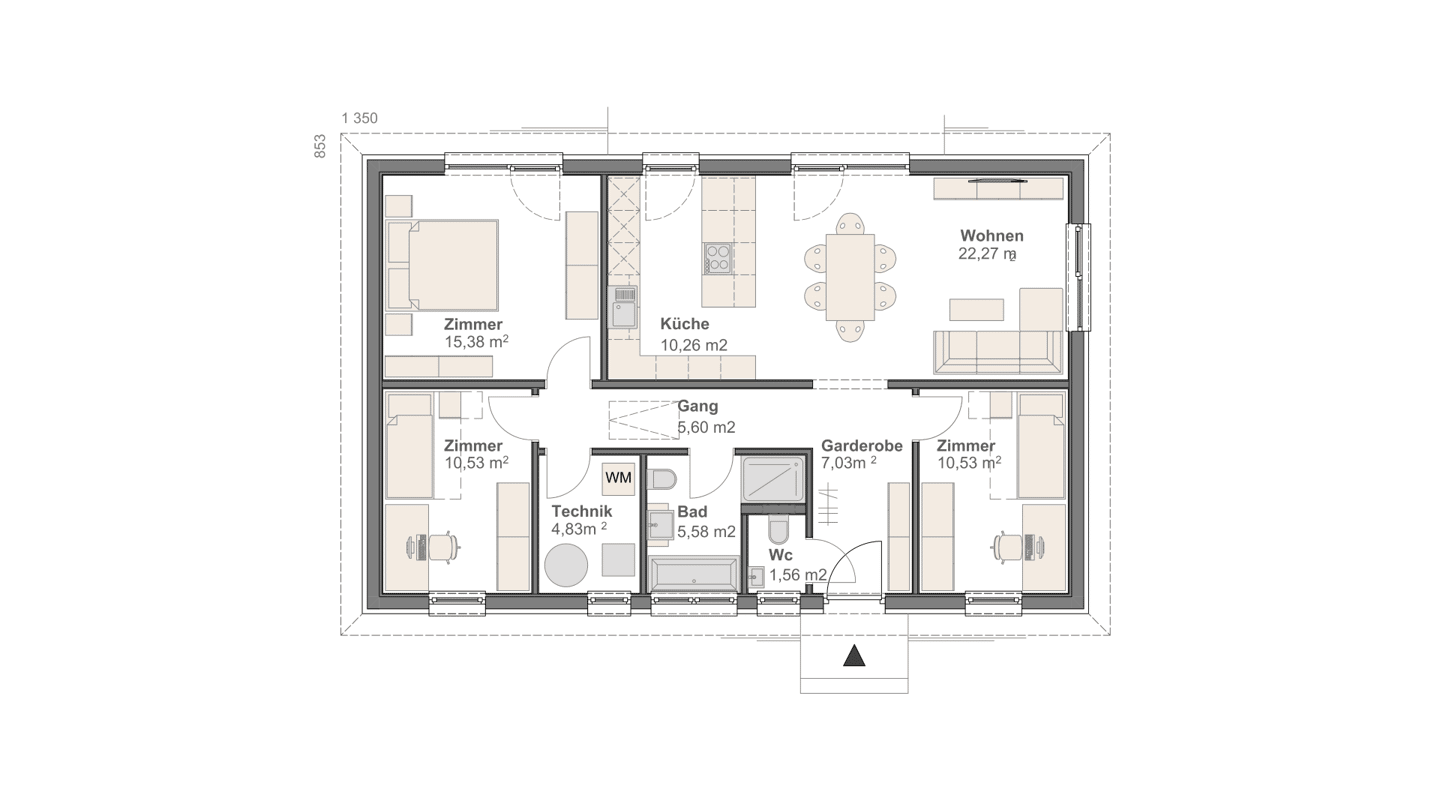 Familien-Bungalow in Purbach