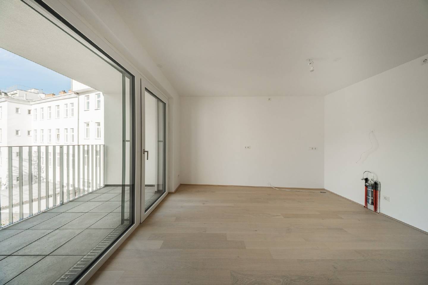 New build apartment with loggia and panoramic view