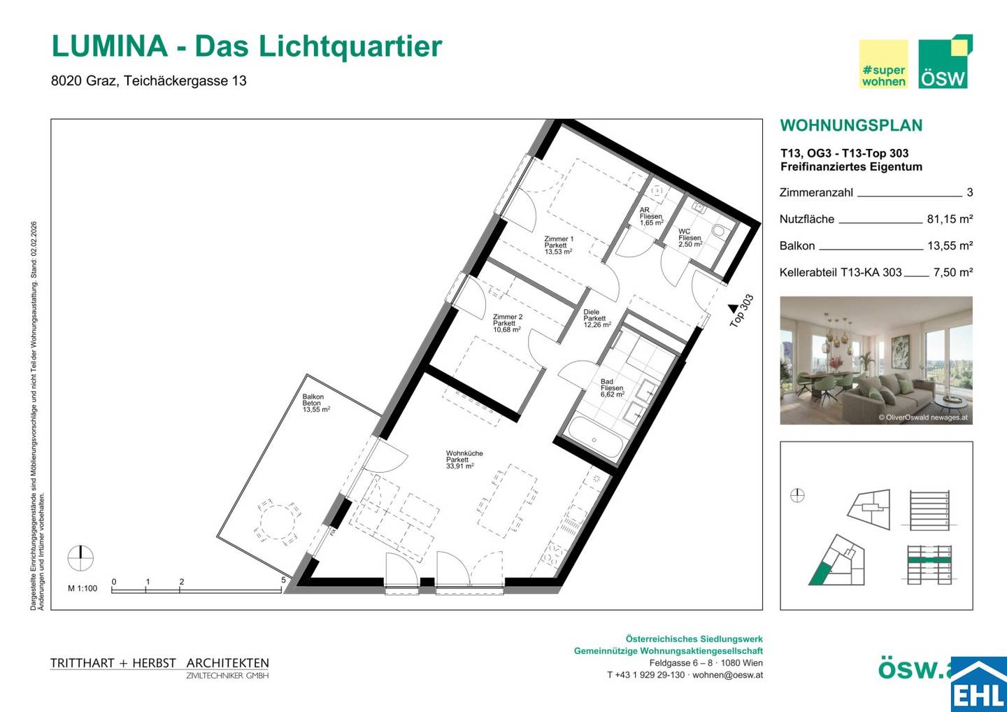 Apartment Newly Built Balcony Graz