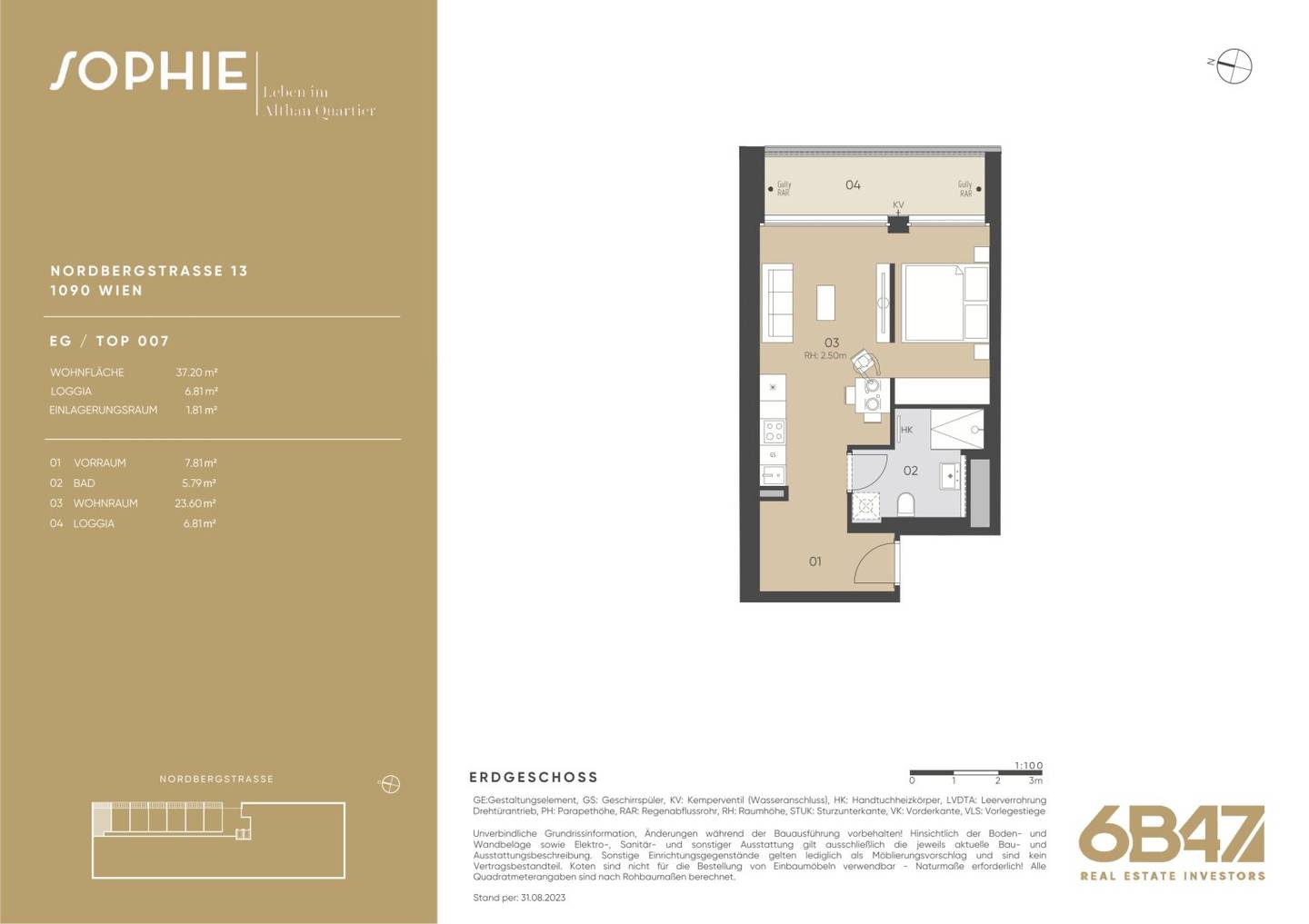 Investment apartment new build with balcony loggia