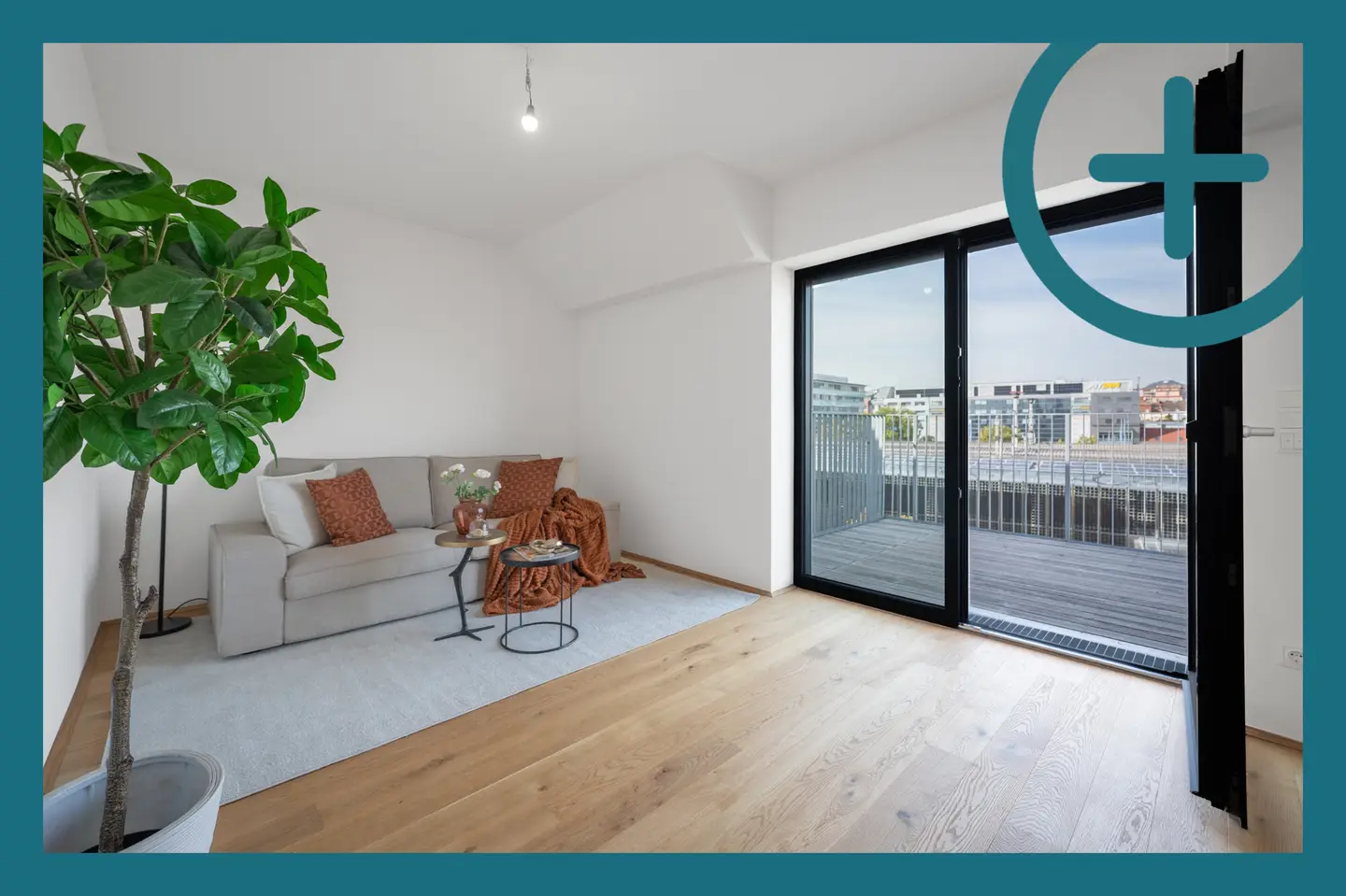 Attic apartment brand new with two terraces