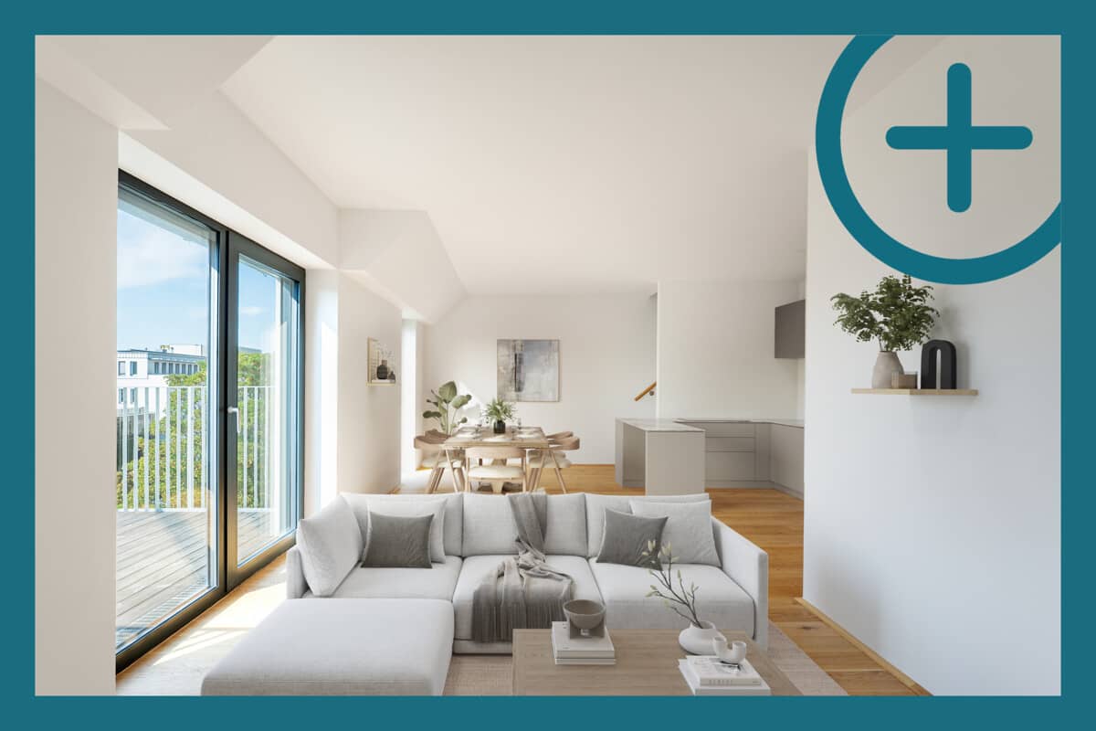 Attic apartment brand new with two terraces