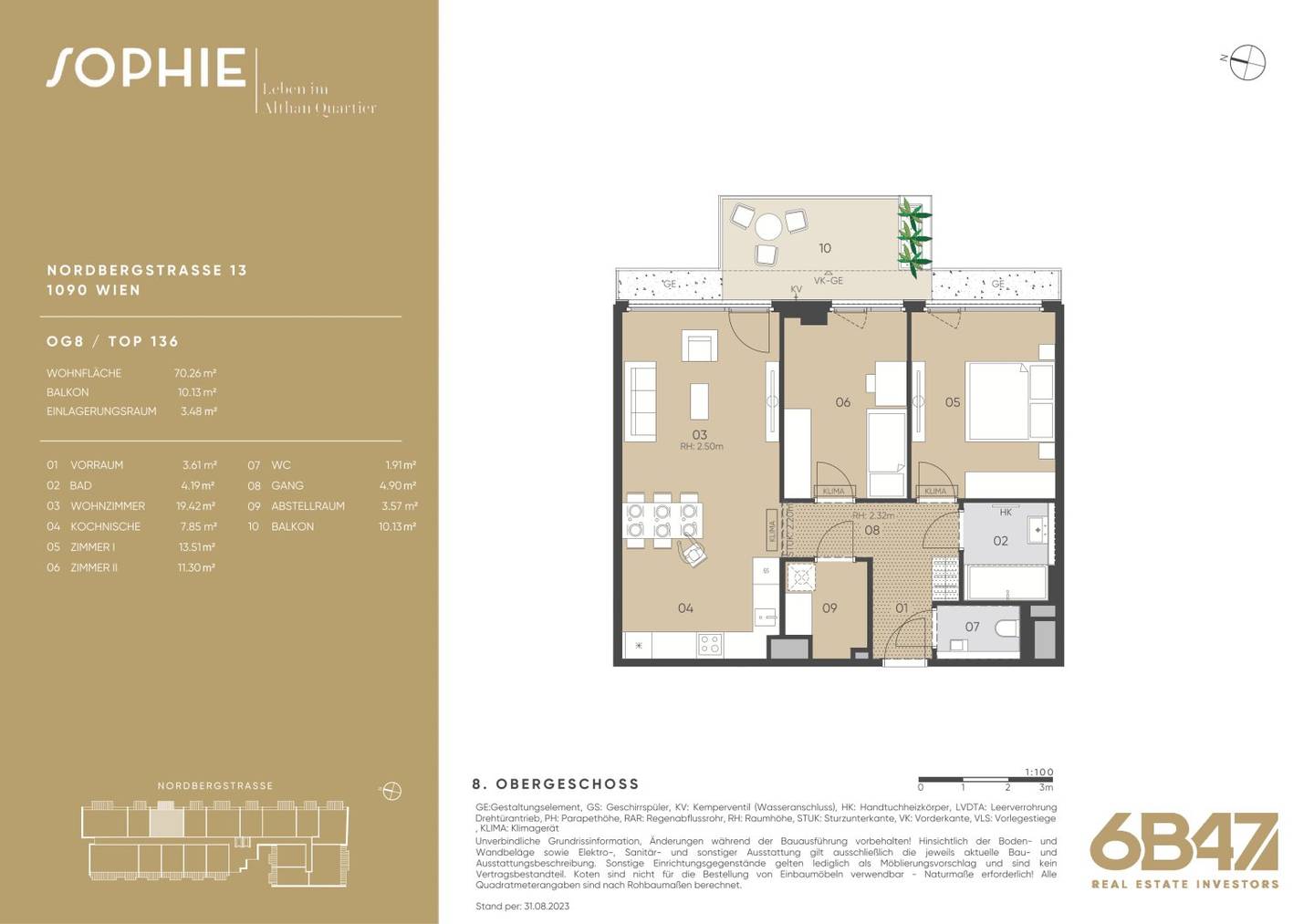 Apartment new build with balcony near U4 Friedensbrücke