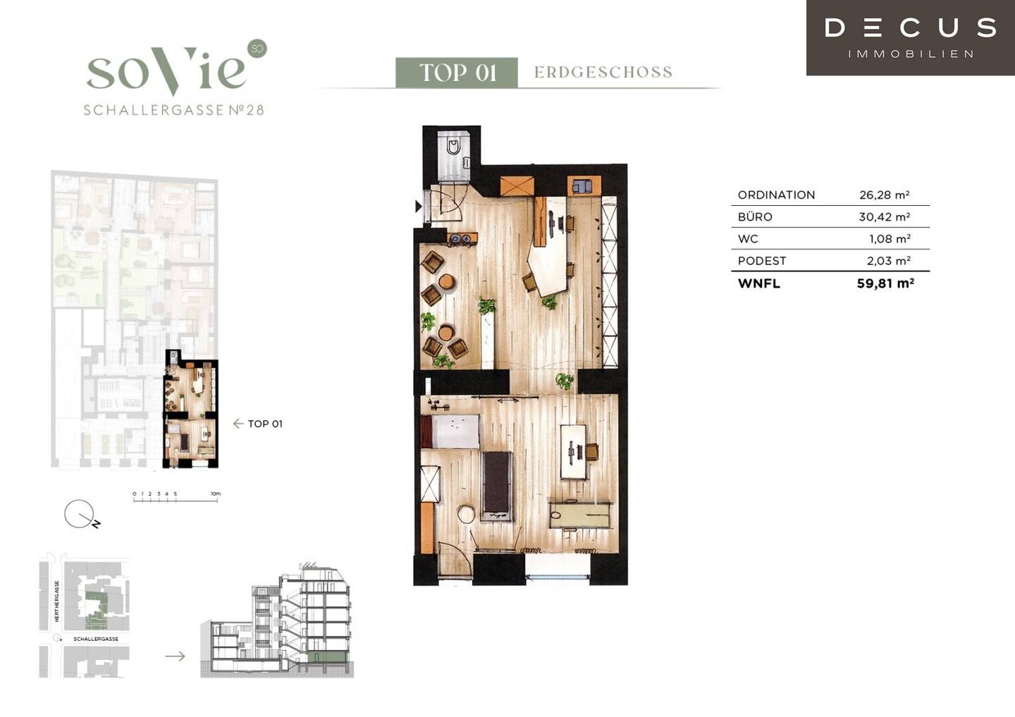 Office/Practice Space 70m² First Occupancy Meidling