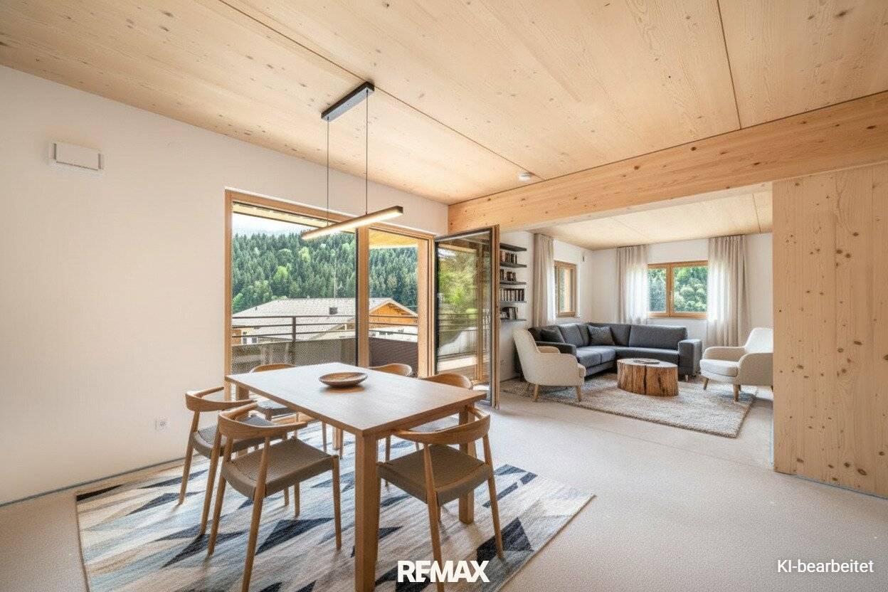 Wohnung Neubau Erstbezug Massivholzbau Balkon