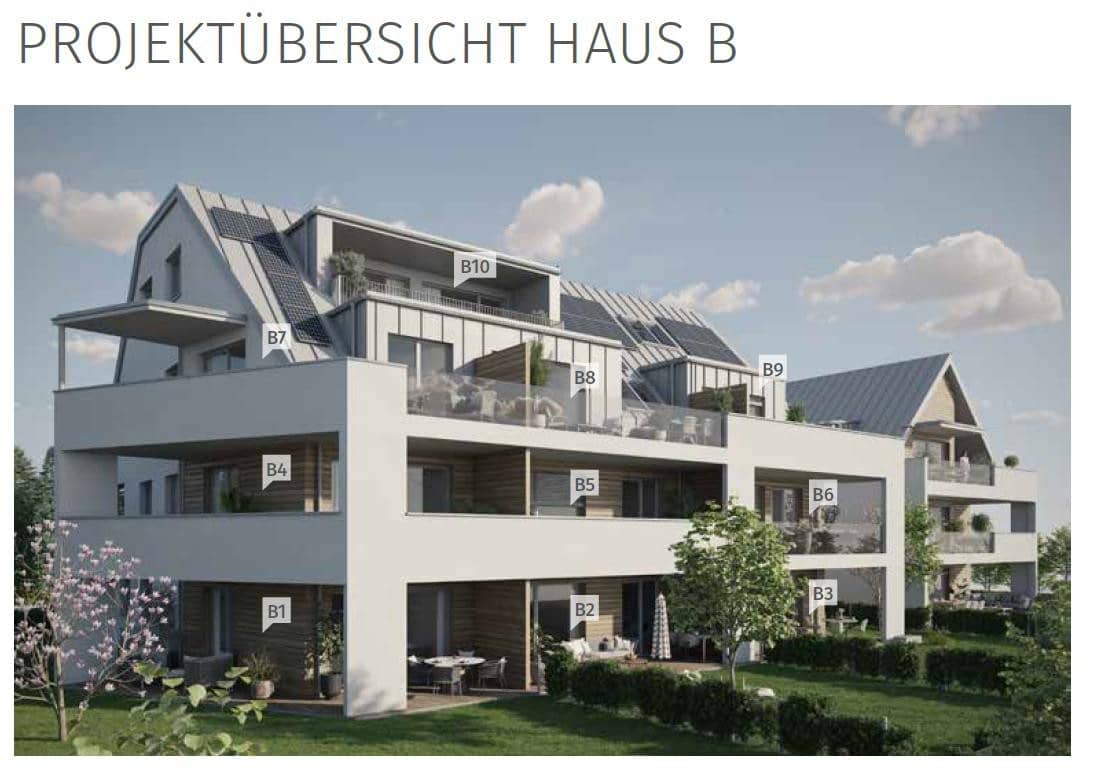 Wohnung am Auwald mit Grünblick und zwei Balkonen