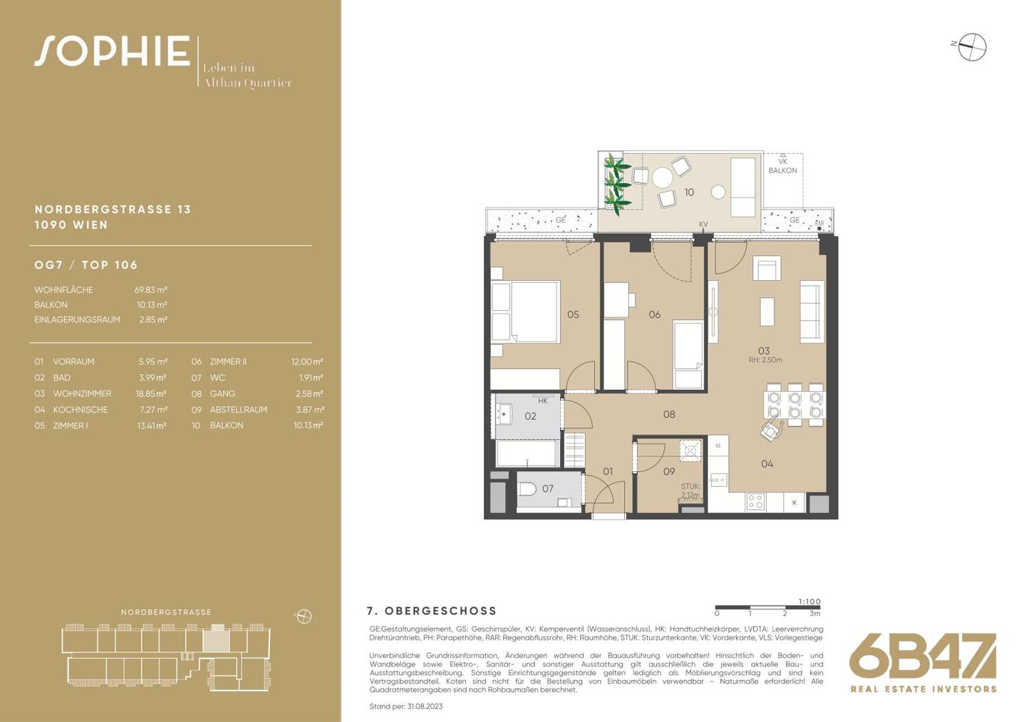 Apartment in a new build with balcony near U4